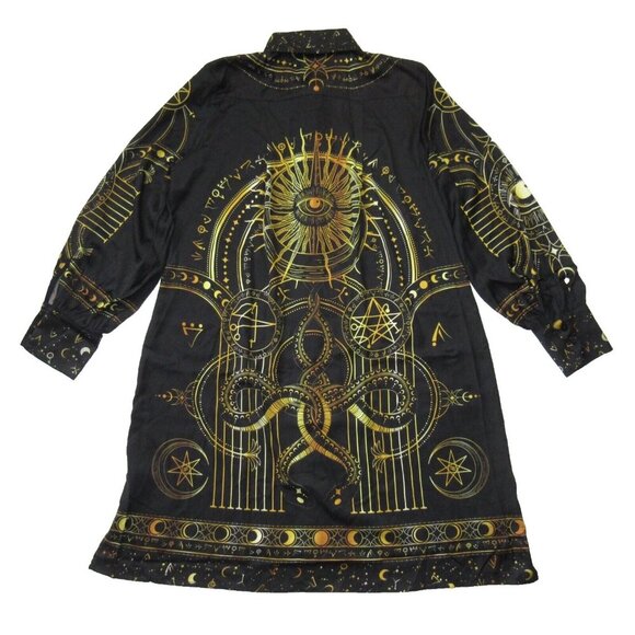 NWT BlackMilk High Priestess Long Sleeve Work It Shirt Dress AU 10 / US 6 - Picture 6 of 8